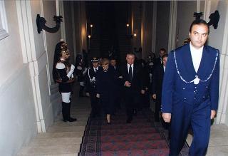 Incontro, scambio di onorificenze e successivo pranzo in onore del Presidente della Repubblica Slovacca e della signora Kovac