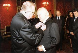 Incontro, scambio di onorificenze e successivo pranzo in onore del Presidente della Repubblica Slovacca e della signora Kovac
