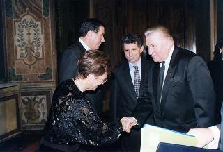 Incontro, scambio di onorificenze e successivo pranzo in onore del Presidente della Repubblica Slovacca e della signora Kovac