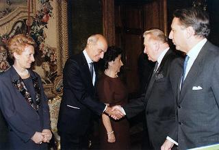 Incontro, scambio di onorificenze e successivo pranzo in onore del Presidente della Repubblica Slovacca e della signora Kovac