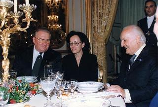 Incontro, scambio di onorificenze e successivo pranzo in onore del Presidente della Repubblica Slovacca e della signora Kovac