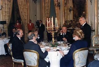 Incontro, scambio di onorificenze e successivo pranzo in onore del Presidente della Repubblica Slovacca e della signora Kovac