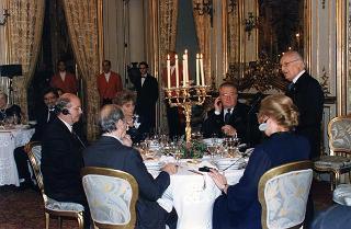 Incontro, scambio di onorificenze e successivo pranzo in onore del Presidente della Repubblica Slovacca e della signora Kovac