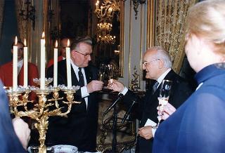 Incontro, scambio di onorificenze e successivo pranzo in onore del Presidente della Repubblica Slovacca e della signora Kovac