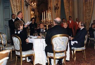 Incontro, scambio di onorificenze e successivo pranzo in onore del Presidente della Repubblica Slovacca e della signora Kovac