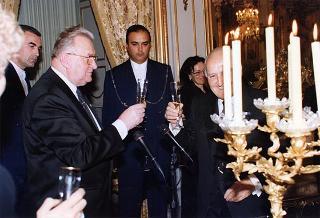 Incontro, scambio di onorificenze e successivo pranzo in onore del Presidente della Repubblica Slovacca e della signora Kovac