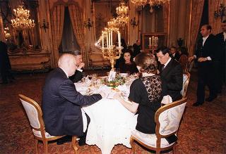 Incontro, scambio di onorificenze e successivo pranzo in onore del Presidente della Repubblica Slovacca e della signora Kovac