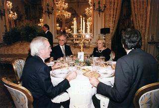 Incontro, scambio di onorificenze e successivo pranzo in onore del Presidente della Repubblica Slovacca e della signora Kovac