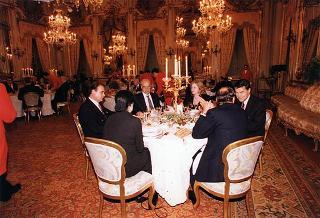 Incontro, scambio di onorificenze e successivo pranzo in onore del Presidente della Repubblica Slovacca e della signora Kovac