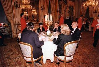 Incontro, scambio di onorificenze e successivo pranzo in onore del Presidente della Repubblica Slovacca e della signora Kovac