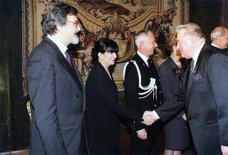 Incontro, scambio di onorificenze e successivo pranzo in onore del Presidente della Repubblica Slovacca e della signora Kovac