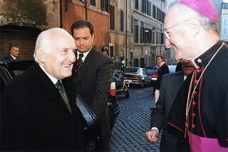 Roma, Chiesa di S. Caterina in Largo Magnanapoli: intervento del Presidente della Repubblica alla celebrazione della S. Messa in onore della Beata Vergine Maria della Divina Provvidenza, Patrona dell'Associazione nazionale commissariato militare