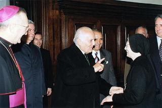 Roma, Chiesa di S. Caterina in Largo Magnanapoli: intervento del Presidente della Repubblica alla celebrazione della S. Messa in onore della Beata Vergine Maria della Divina Provvidenza, Patrona dell'Associazione nazionale commissariato militare