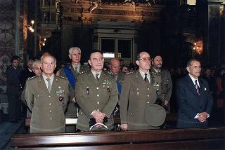 Roma, Chiesa di S. Caterina in Largo Magnanapoli: intervento del Presidente della Repubblica alla celebrazione della S. Messa in onore della Beata Vergine Maria della Divina Provvidenza, Patrona dell'Associazione nazionale commissariato militare