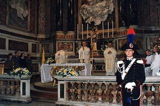 Roma, Chiesa di S. Caterina in Largo Magnanapoli: intervento del Presidente della Repubblica alla celebrazione della S. Messa in onore della Beata Vergine Maria della Divina Provvidenza, Patrona dell'Associazione nazionale commissariato militare