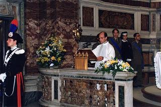 Roma, Chiesa di S. Caterina in Largo Magnanapoli: intervento del Presidente della Repubblica alla celebrazione della S. Messa in onore della Beata Vergine Maria della Divina Provvidenza, Patrona dell'Associazione nazionale commissariato militare