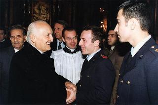 Roma, Chiesa di S. Caterina in Largo Magnanapoli: intervento del Presidente della Repubblica alla celebrazione della S. Messa in onore della Beata Vergine Maria della Divina Provvidenza, Patrona dell'Associazione nazionale commissariato militare