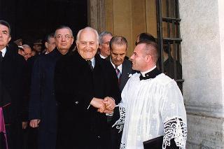 Roma, Chiesa di S. Caterina in Largo Magnanapoli: intervento del Presidente della Repubblica alla celebrazione della S. Messa in onore della Beata Vergine Maria della Divina Provvidenza, Patrona dell'Associazione nazionale commissariato militare