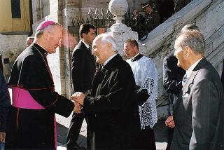 Roma, Chiesa di S. Caterina in Largo Magnanapoli: intervento del Presidente della Repubblica alla celebrazione della S. Messa in onore della Beata Vergine Maria della Divina Provvidenza, Patrona dell'Associazione nazionale commissariato militare
