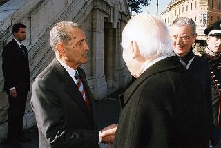 Roma, Chiesa di S. Caterina in Largo Magnanapoli: intervento del Presidente della Repubblica alla celebrazione della S. Messa in onore della Beata Vergine Maria della Divina Provvidenza, Patrona dell'Associazione nazionale commissariato militare