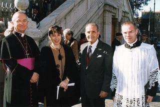 Roma, Chiesa di S. Caterina in Largo Magnanapoli: intervento del Presidente della Repubblica alla celebrazione della S. Messa in onore della Beata Vergine Maria della Divina Provvidenza, Patrona dell'Associazione nazionale commissariato militare
