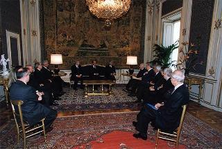 Avv. Antonio Leonardi, presidente dell'Organismo unitario dell'Avvocatura italiana, con i membri della Giunta centrale