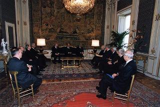 Avv. Antonio Leonardi, presidente dell'Organismo unitario dell'Avvocatura italiana, con i membri della Giunta centrale