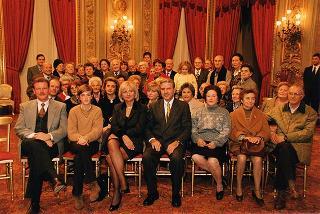 Renata Speranza, presidente dell'Associazione degli ex allievi e amici dei "Giuseppini del Murialdo", con una delegazione