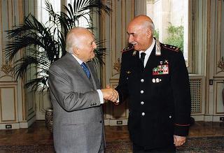 Gen. div. Francesco Delfino, ispettore delle Scuole dell'Arma dei carabinieri