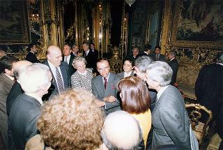 Incontro e colazione del Presidente della Repubblica Scalfaro con il Presidente della Repubblica Argentina Carlos Saul Menem
