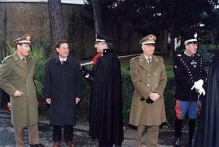 Roma: intervento del Presidente della Repubblica all'inaugurazione dell'anno accademico 1997-1998 della Scuola sottufficiali Carabinieri