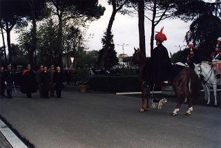 Roma: intervento del Presidente della Repubblica all'inaugurazione dell'anno accademico 1997-1998 della Scuola sottufficiali Carabinieri