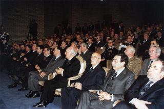 Roma: intervento del Presidente della Repubblica all'inaugurazione dell'anno accademico 1997-1998 della Scuola sottufficiali Carabinieri