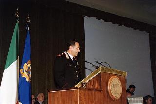 Roma: intervento del Presidente della Repubblica all'inaugurazione dell'anno accademico 1997-1998 della Scuola sottufficiali Carabinieri