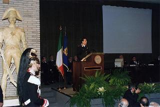 Roma: intervento del Presidente della Repubblica all'inaugurazione dell'anno accademico 1997-1998 della Scuola sottufficiali Carabinieri