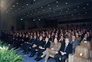 Roma: intervento del Presidente della Repubblica all'inaugurazione dell'anno accademico 1997-1998 della Scuola sottufficiali Carabinieri