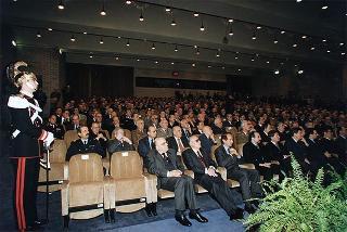 Roma: intervento del Presidente della Repubblica all'inaugurazione dell'anno accademico 1997-1998 della Scuola sottufficiali Carabinieri