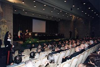Roma: intervento del Presidente della Repubblica all'inaugurazione dell'anno accademico 1997-1998 della Scuola sottufficiali Carabinieri