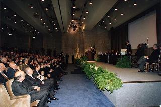 Roma: intervento del Presidente della Repubblica all'inaugurazione dell'anno accademico 1997-1998 della Scuola sottufficiali Carabinieri