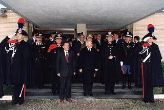 Roma: intervento del Presidente della Repubblica all'inaugurazione dell'anno accademico 1997-1998 della Scuola sottufficiali Carabinieri