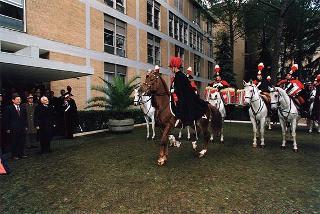 Roma: intervento del Presidente della Repubblica all'inaugurazione dell'anno accademico 1997-1998 della Scuola sottufficiali Carabinieri