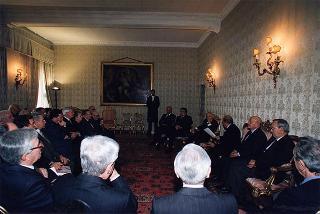 On. Luigi Arisio, presidente della Federazione dei Maestri del lavoro d'Italia, con il Consiglio nazionale