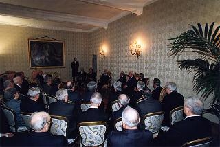 On. Luigi Arisio, presidente della Federazione dei Maestri del lavoro d'Italia, con il Consiglio nazionale