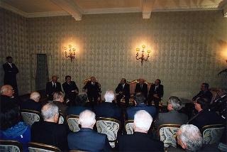 On. Luigi Arisio, presidente della Federazione dei Maestri del lavoro d'Italia, con il Consiglio nazionale