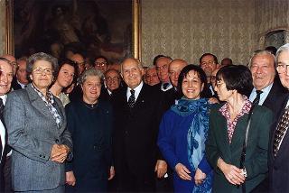 On. Luigi Arisio, presidente della Federazione dei Maestri del lavoro d'Italia, con il Consiglio nazionale