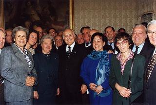 On. Luigi Arisio, presidente della Federazione dei Maestri del lavoro d'Italia, con il Consiglio nazionale
