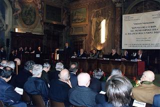 Roma, Palazzo della Cancelleria: intervento del Presidente della Repubblica al Seminario internazionale "Ripensiamo l'Europa: dal primo dopoguerra al rilancio dell'unione politica"