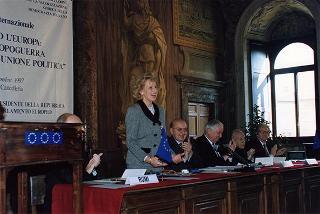 Roma, Palazzo della Cancelleria: intervento del Presidente della Repubblica al Seminario internazionale "Ripensiamo l'Europa: dal primo dopoguerra al rilancio dell'unione politica"