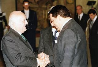 Incontro e colazione con il Presidente della Repubblica Tunisina Zine El Abidine Ben Ali