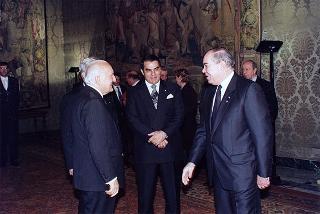 Incontro e colazione con il Presidente della Repubblica Tunisina Zine El Abidine Ben Ali